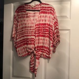 Pink and white top, purchased from a boutique